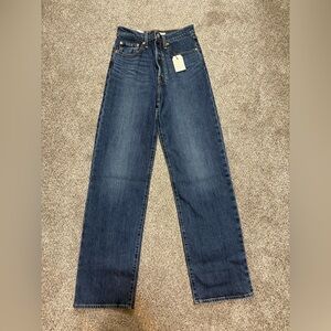 Levi's Dark Blue Straight Jeans
